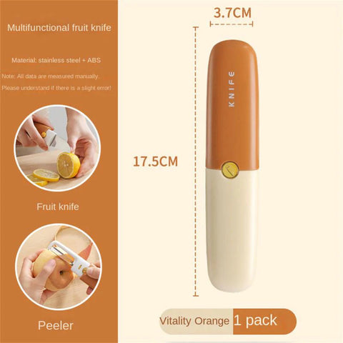 Stainless Steel 2 in 1 Knife with Peeler