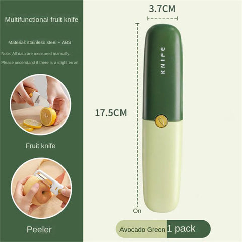 Stainless Steel 2 in 1 Knife with Peeler